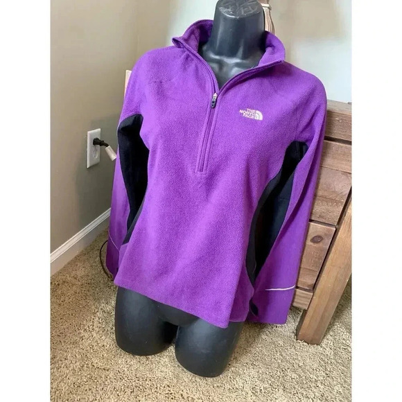 North Face Flight Series Vapor Wick Fitted Fleece Jacket Purple Women's Sz Small - Picture 1 of 7